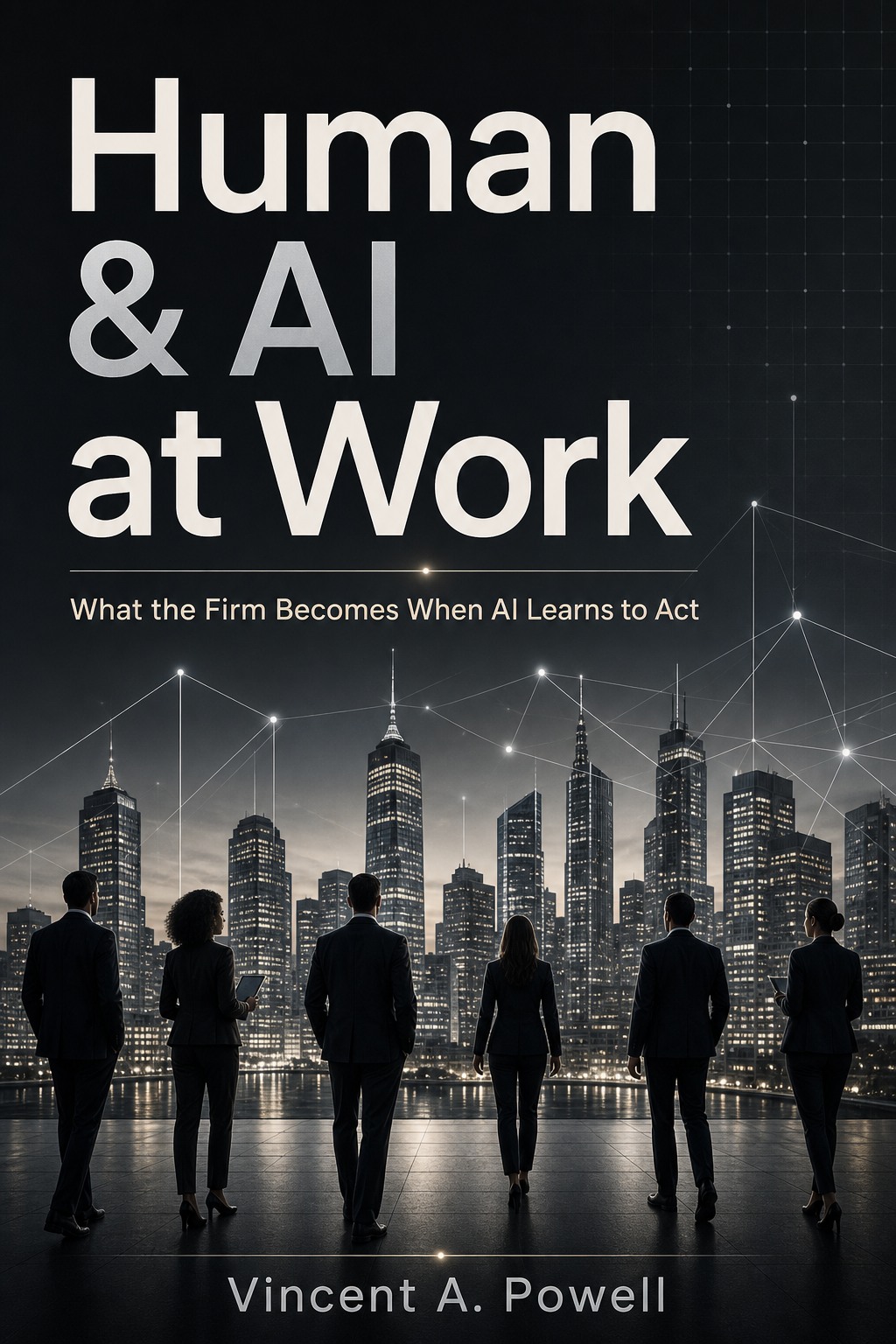 Book cover for Human and AI at Work by Vincent A. Powell